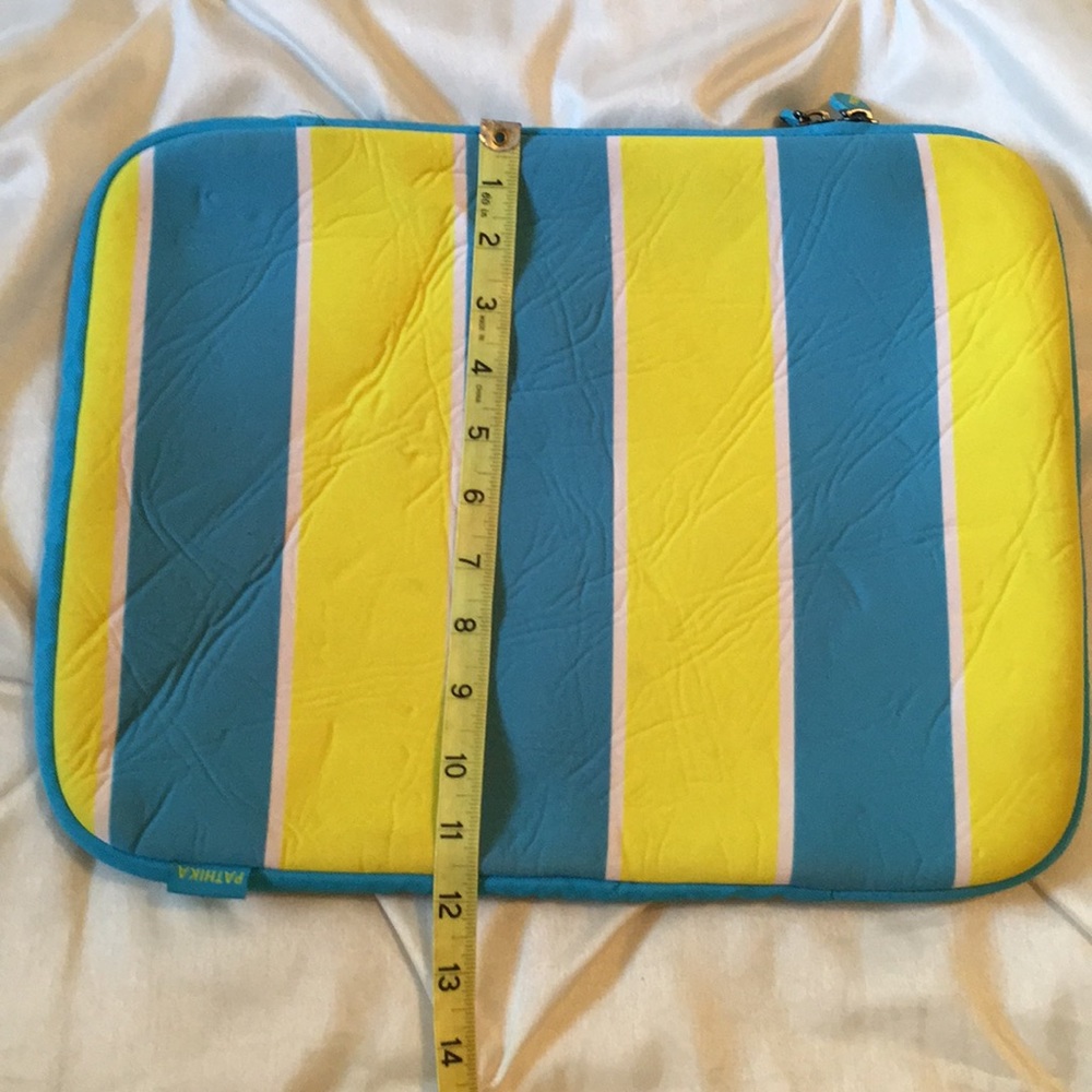 Pathika laptop/tablet sleeve.Blue/yellow - Picture 5 of 8
